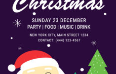 Christmas Flyer Template Design PSD Free Download