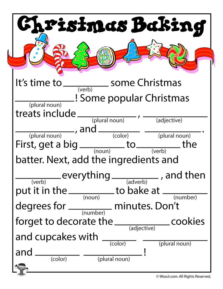 Christmas Mad Libs Woo Jr Kids Activities Christmas 