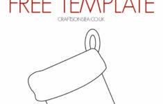 Christmas Stocking Template FREE Printable Crafts On Sea