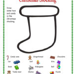 Christmas Stocking Worksheet Free ESL Printable