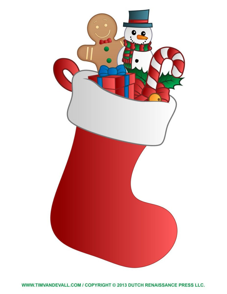 Christmas Stockings Clip Art Free Christmas Stocking 