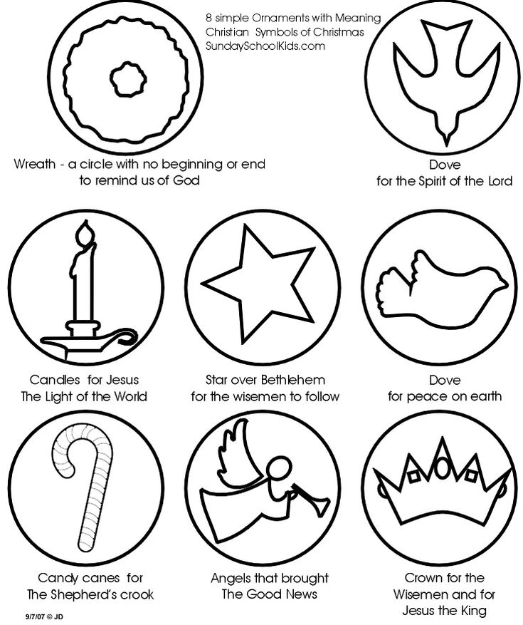 Christmas Symbols With Meaning Ornaments Christian 