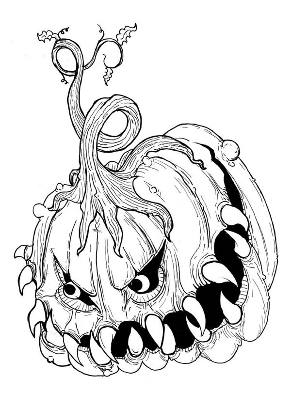 Coloring Pages Halloween Very Scary At GetDrawings Free 