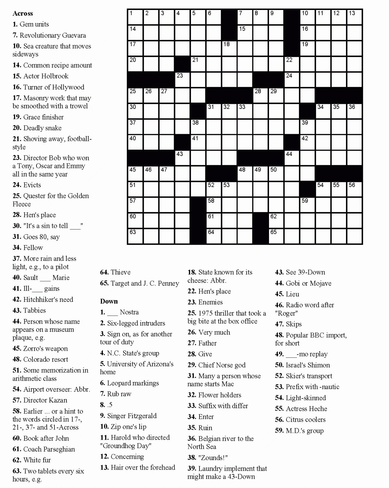 Crossword Maker Free And Printable Free Printable