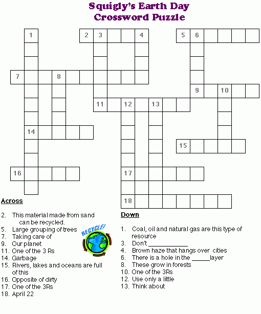 Earth Day Word Search Printable