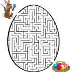 Easter Maze Labirentler Paskalya Yumurtalar Boyama