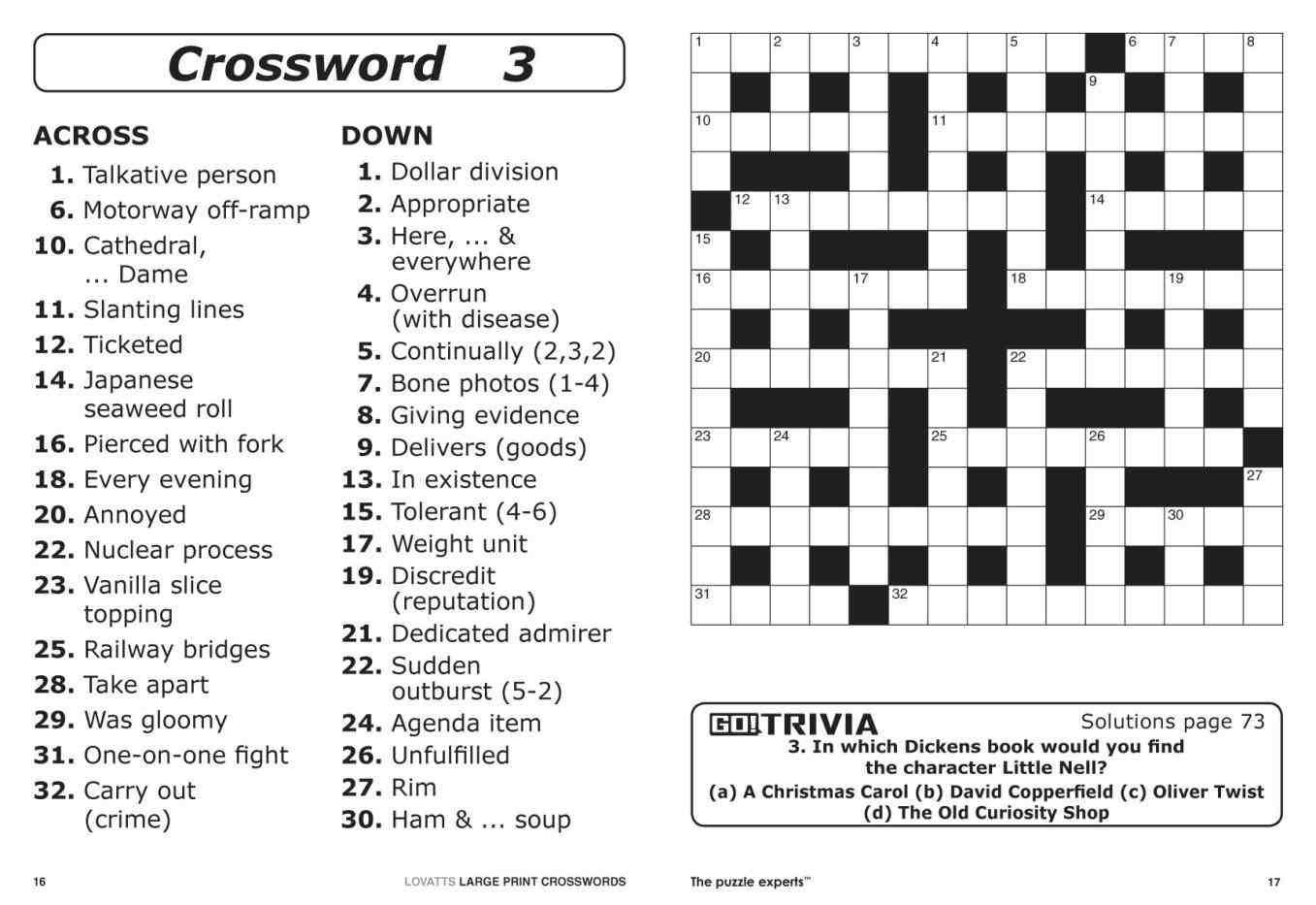 Easy Christmas Crossword Puzzles Printable