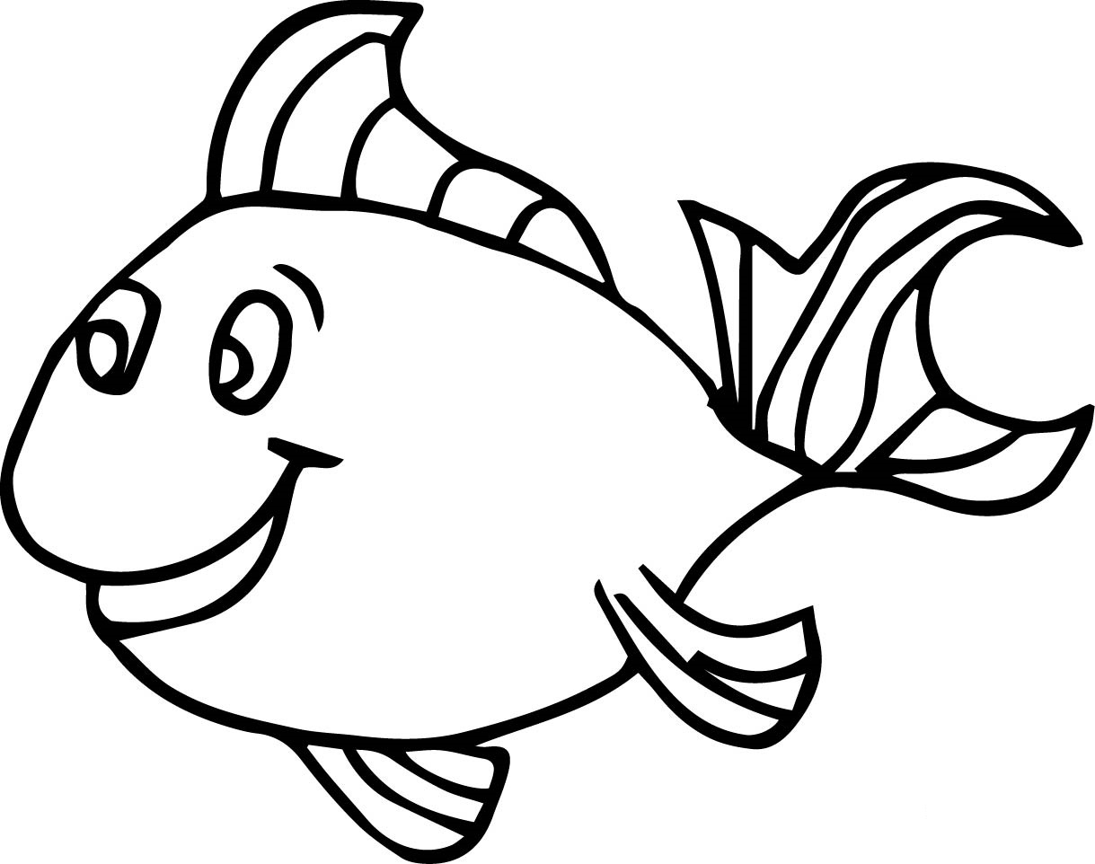 Fish Coloring Pages For Kids Preschool And Kindergarten