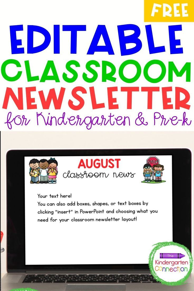 Free Editable Classroom Newsletter Template For Pre K And 