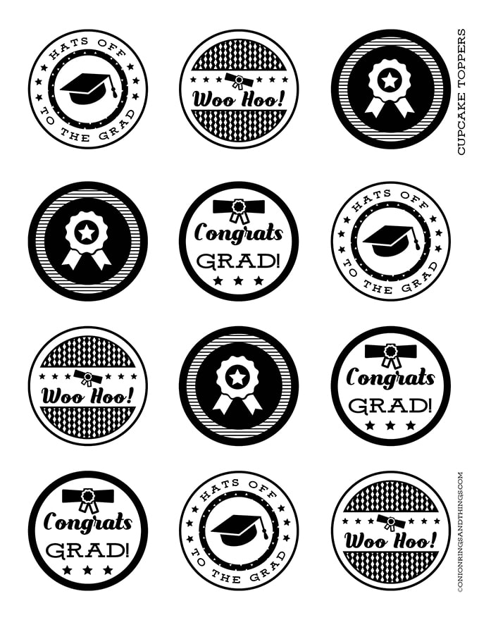 FREE Graduation Party Kit Printables Onion Rings Things