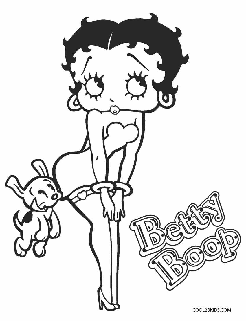 Free Printable Betty Boop Coloring Pages For Kids