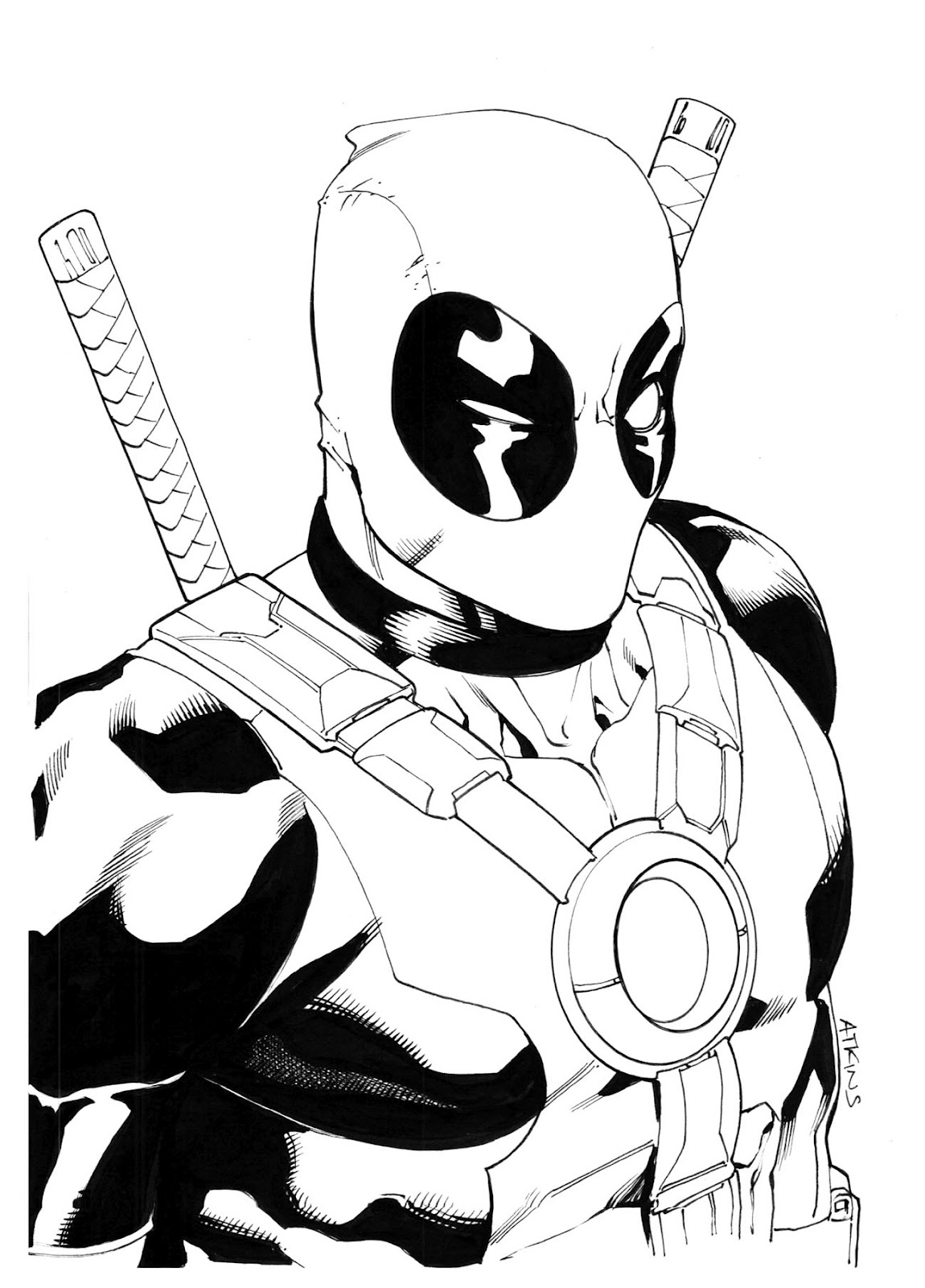 Free Printable Deadpool Coloring Pages For Kids