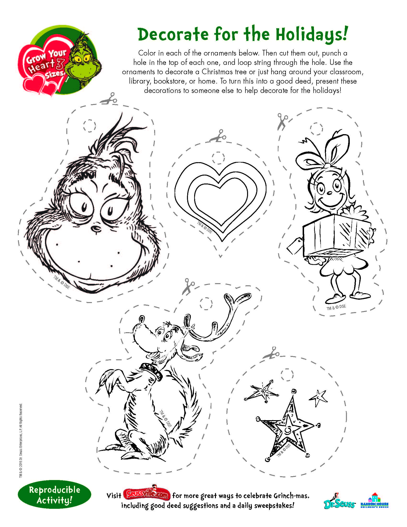 Free Printable Grinch Worksheets Printable Worksheets