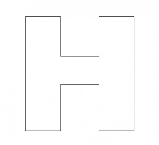 Free Printable Letter H Template Is Free Printable Letter 