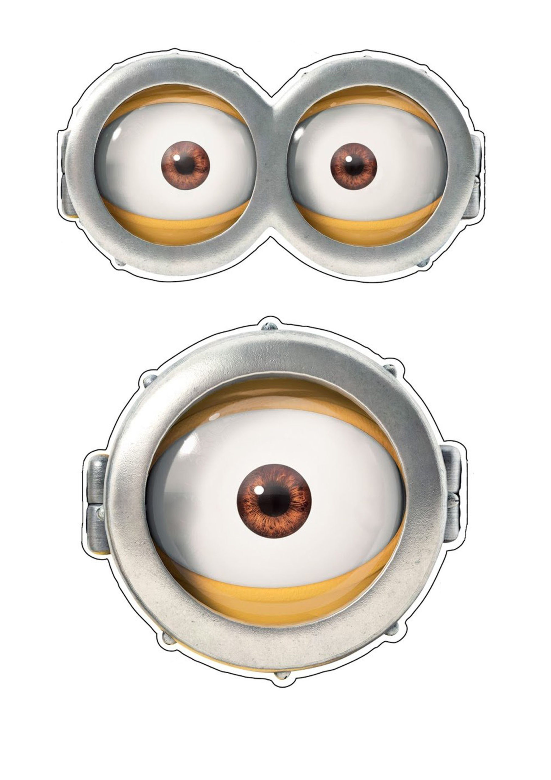 Free Printable Minions Eyes Minion Birthday Party