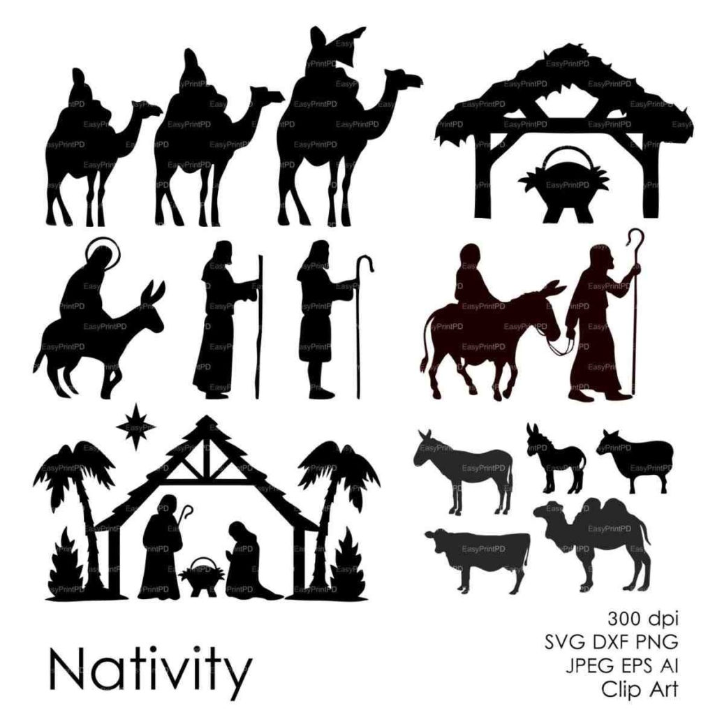 Free Printable Nativity Silhouette Free Printable