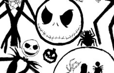 Free Printable Nightmare Before Christmas Coloring Pages