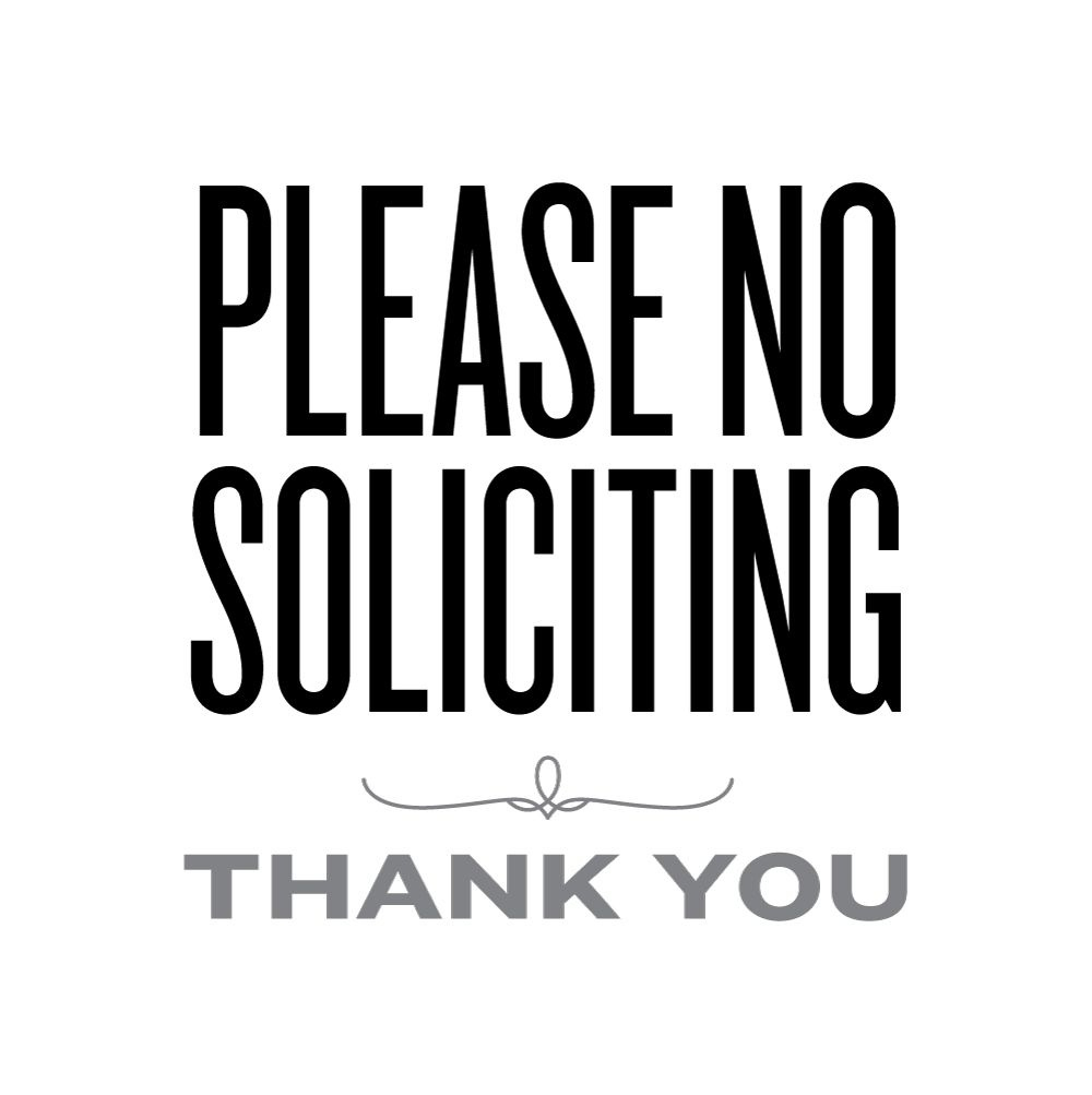 Free Printable No Soliciting Sign Free Printable