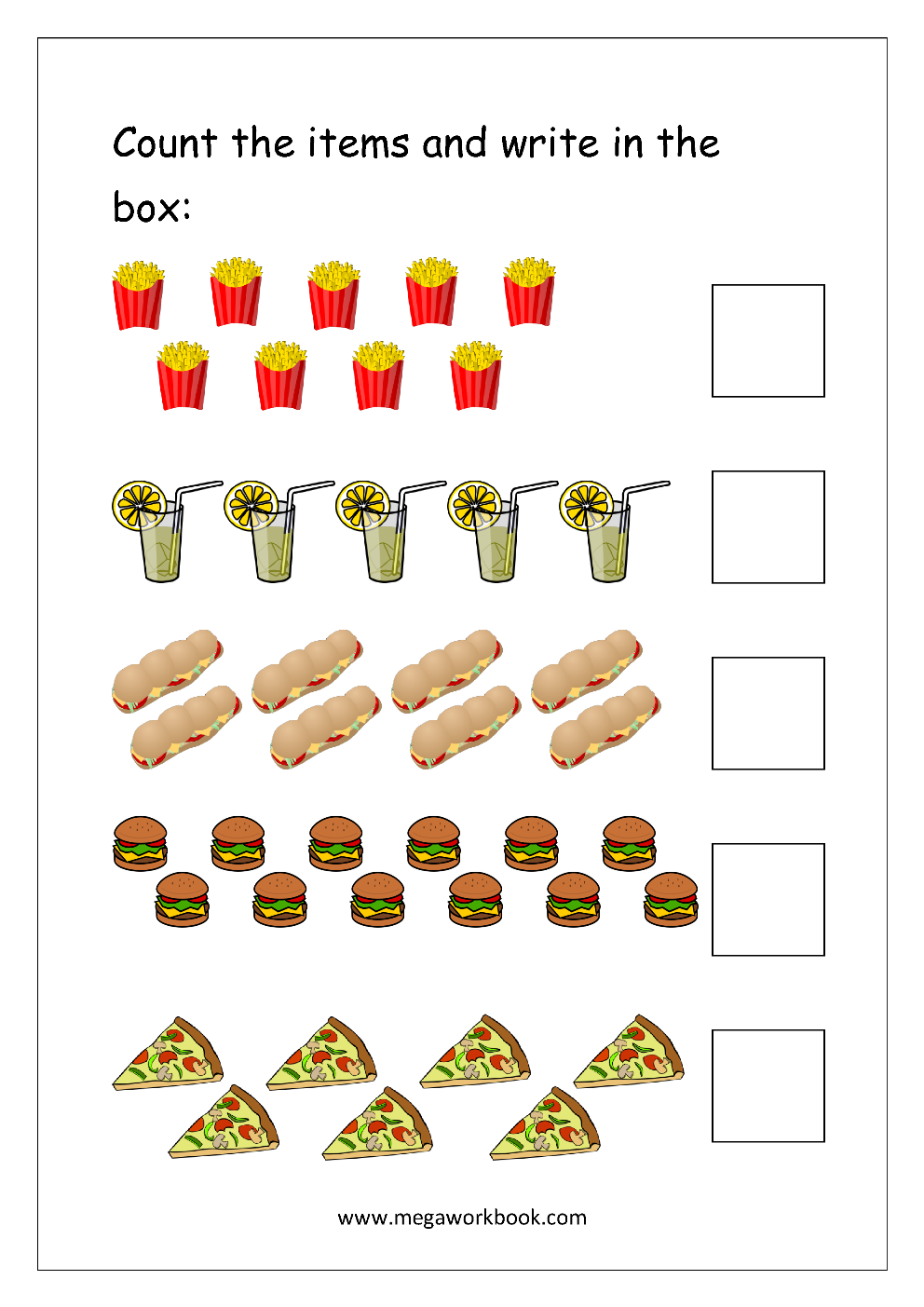 Free Printable Number Counting Worksheets Count And 