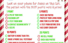 FREE PRINTABLE What s On Your Phone Christmas Party Game