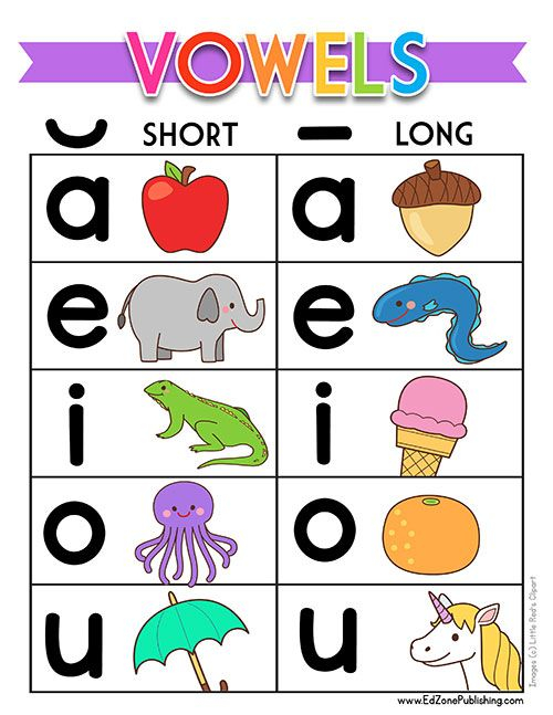 Free Vowel Charts Worksheets Printables Vowel 