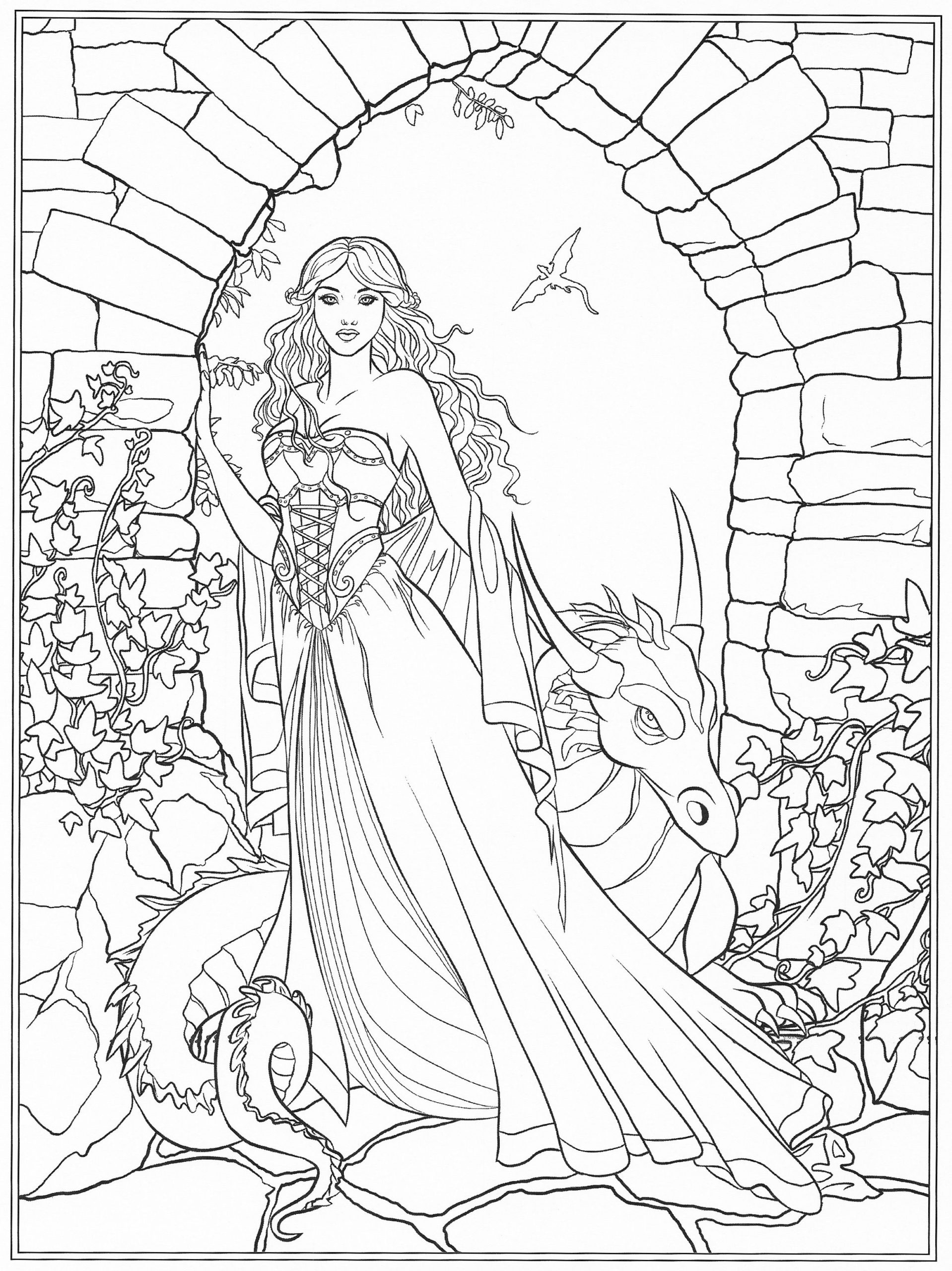 Gothic Adult Coloring Pages At GetColorings Free 