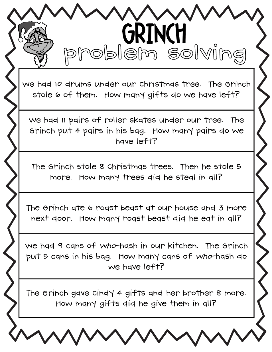 Grinch Proble Solving Activity pdf Google Drive 