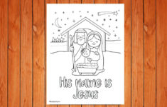 His Name Is Jesus Christmas Printable MinistryArk