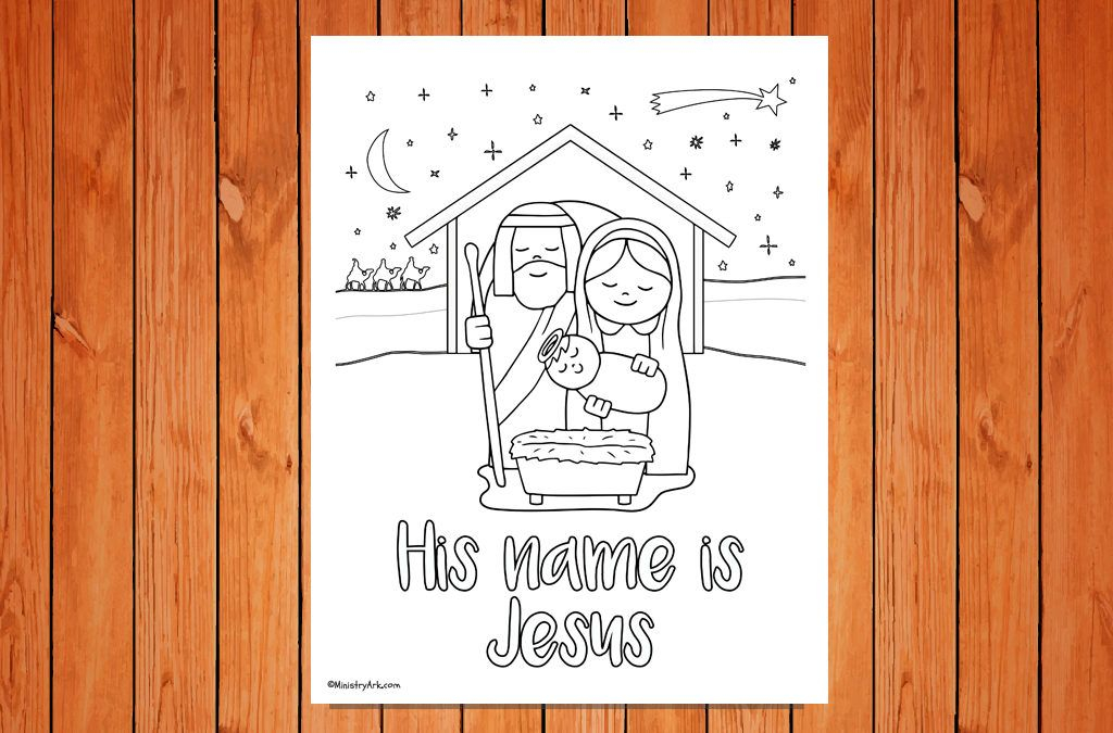  His Name Is Jesus Christmas Printable MinistryArk 