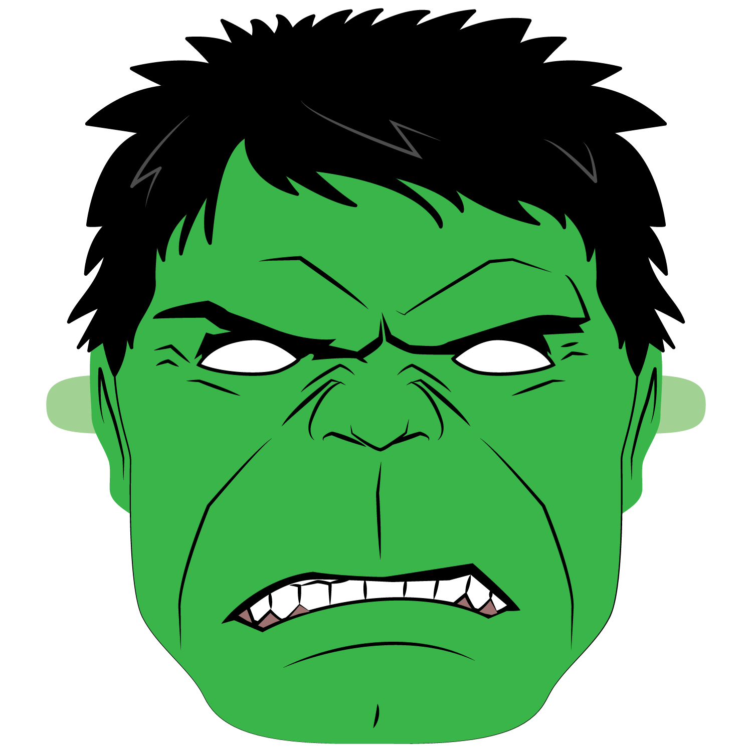 Hulk Mask Template Free Printable Papercraft Templates