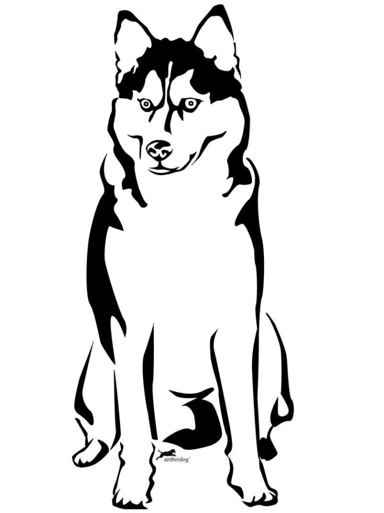 Husky Coloring Page Coloring Home