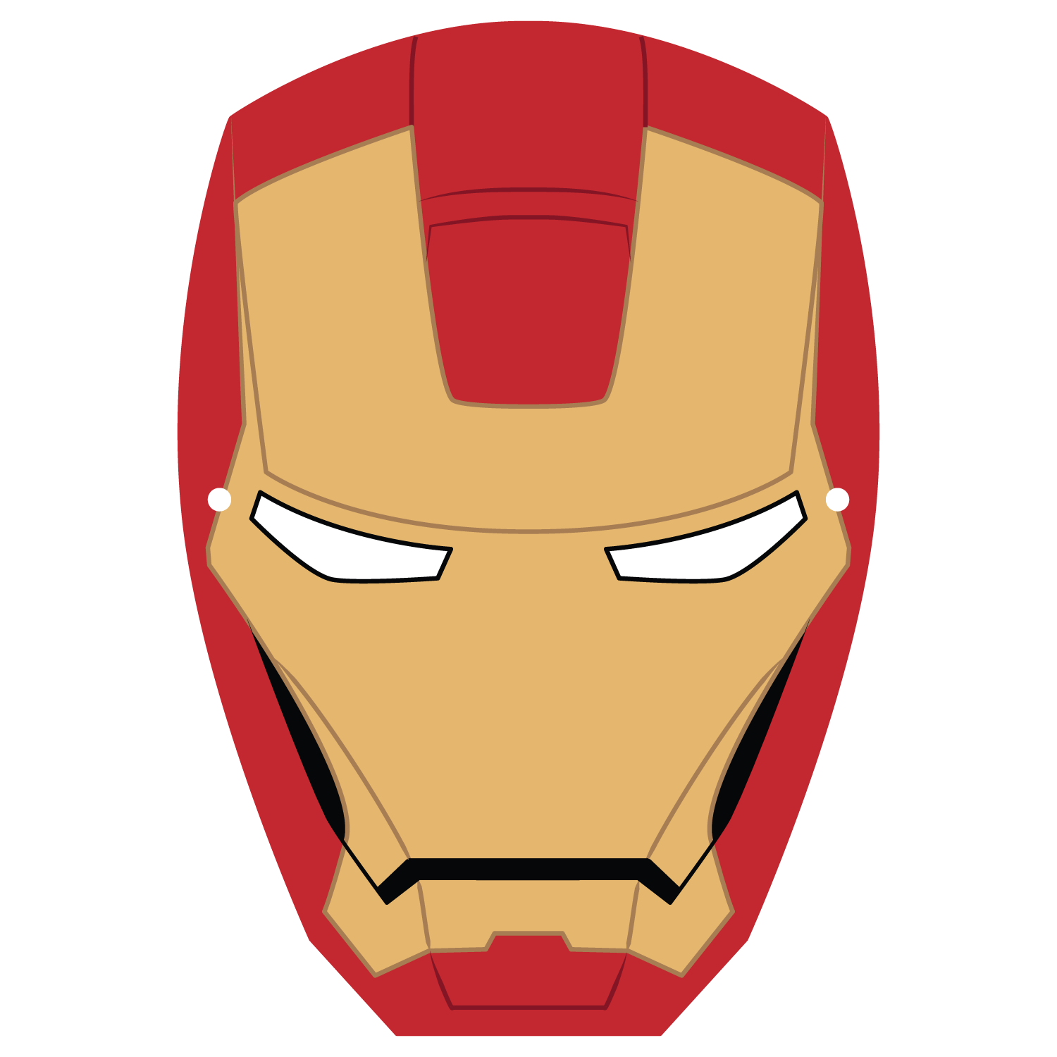 Ironman Mask Template Free Printable Papercraft Templates