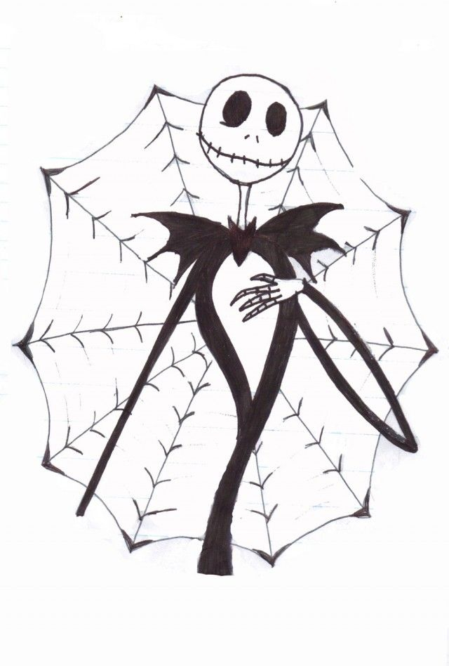 Jack Skeleton Coloring Pages Coloring Home