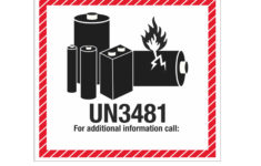 Lithium Battery Shipping Labels UN3481 Lithium Battery