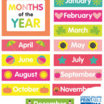 Months Printable Template Business PSD Excel Word PDF
