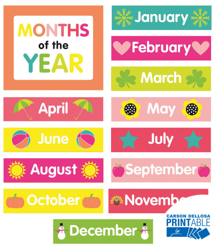 Months Printable Template Business PSD Excel Word PDF | FreePrintableTM.com