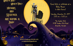 Nightmare Before Christmas Baby Shower Invitation Jack