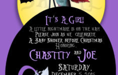 Nightmare Before Christmas Baby Shower Invite