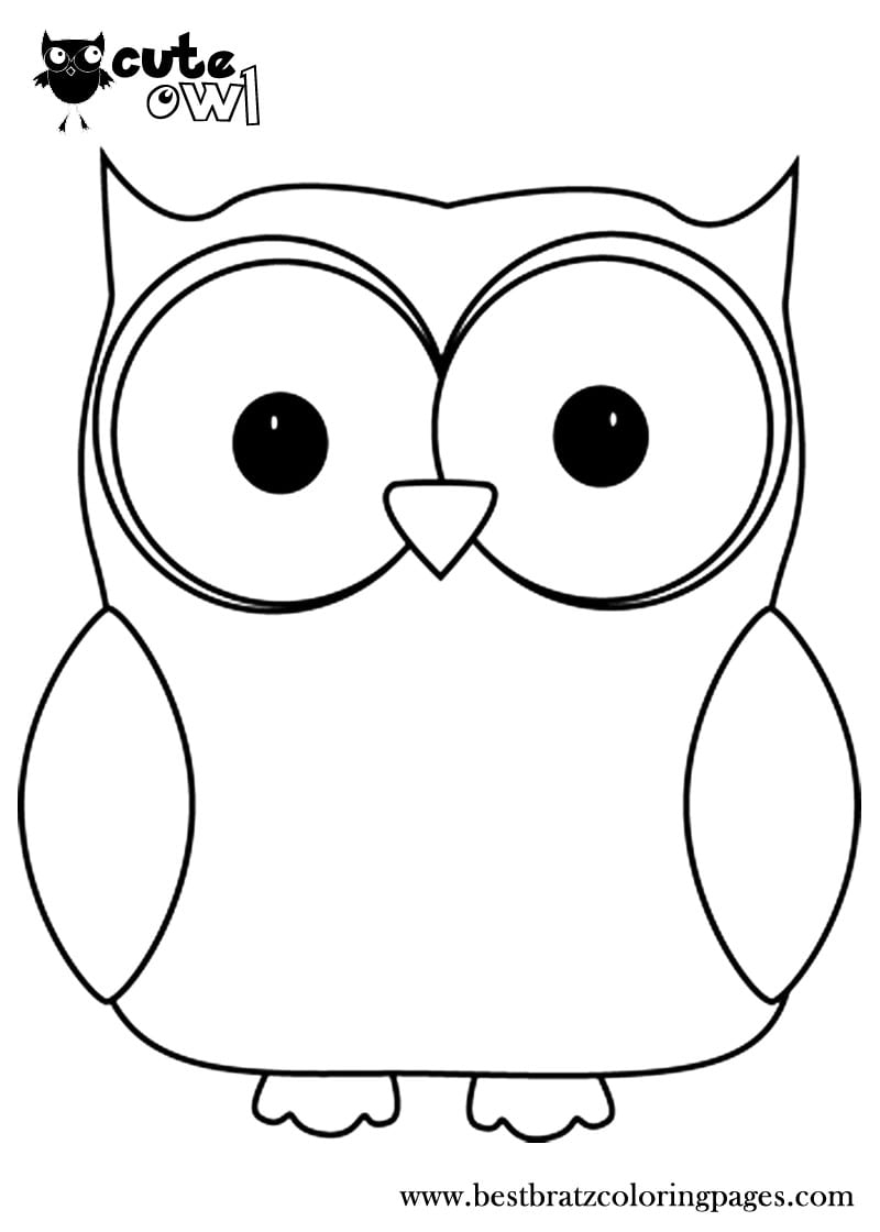 Owl Outline Printable NEO Coloring