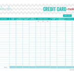 Perfect Free Credit Card Tracking Printable From Get