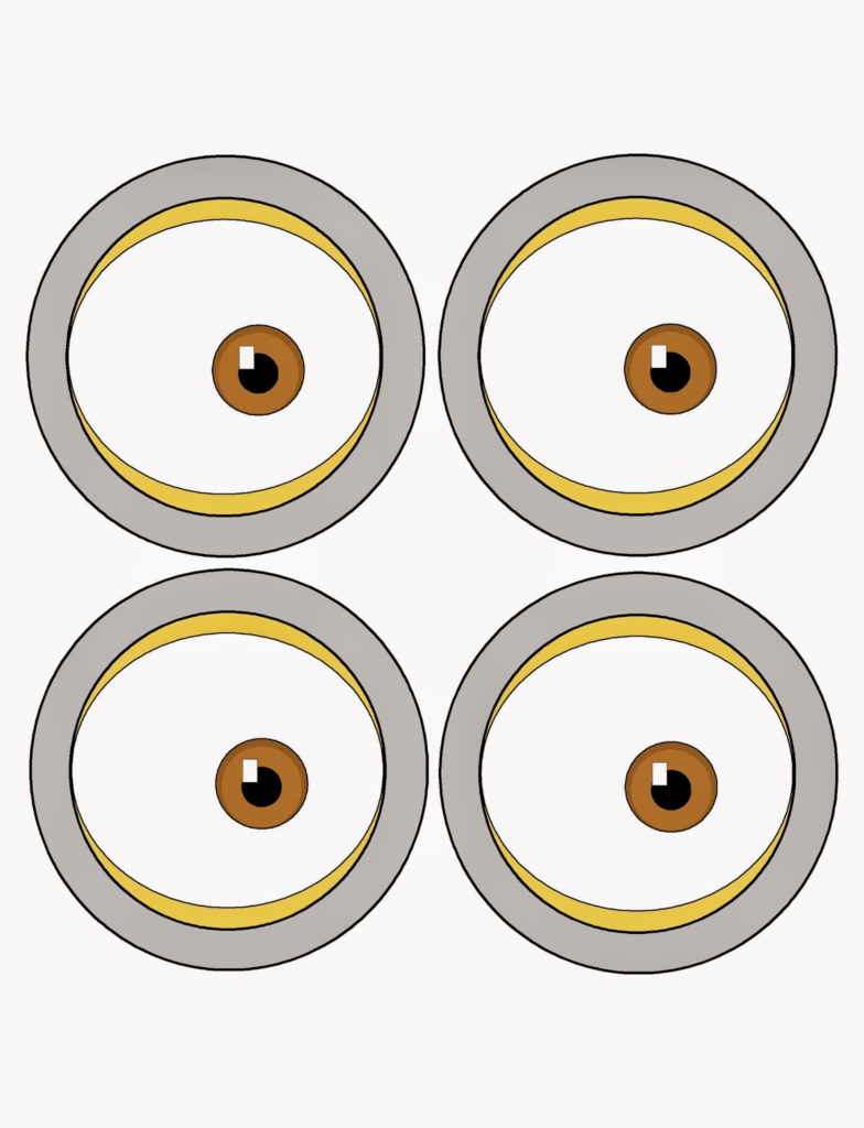 Minion Eyes Printable