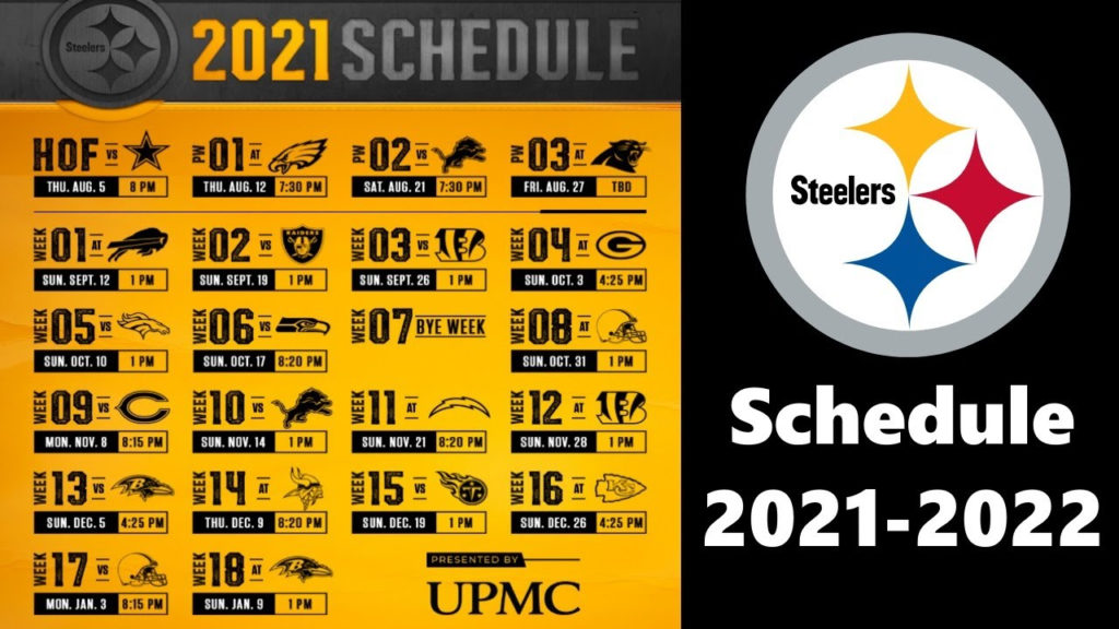 Steelers Schedule 2021 Season