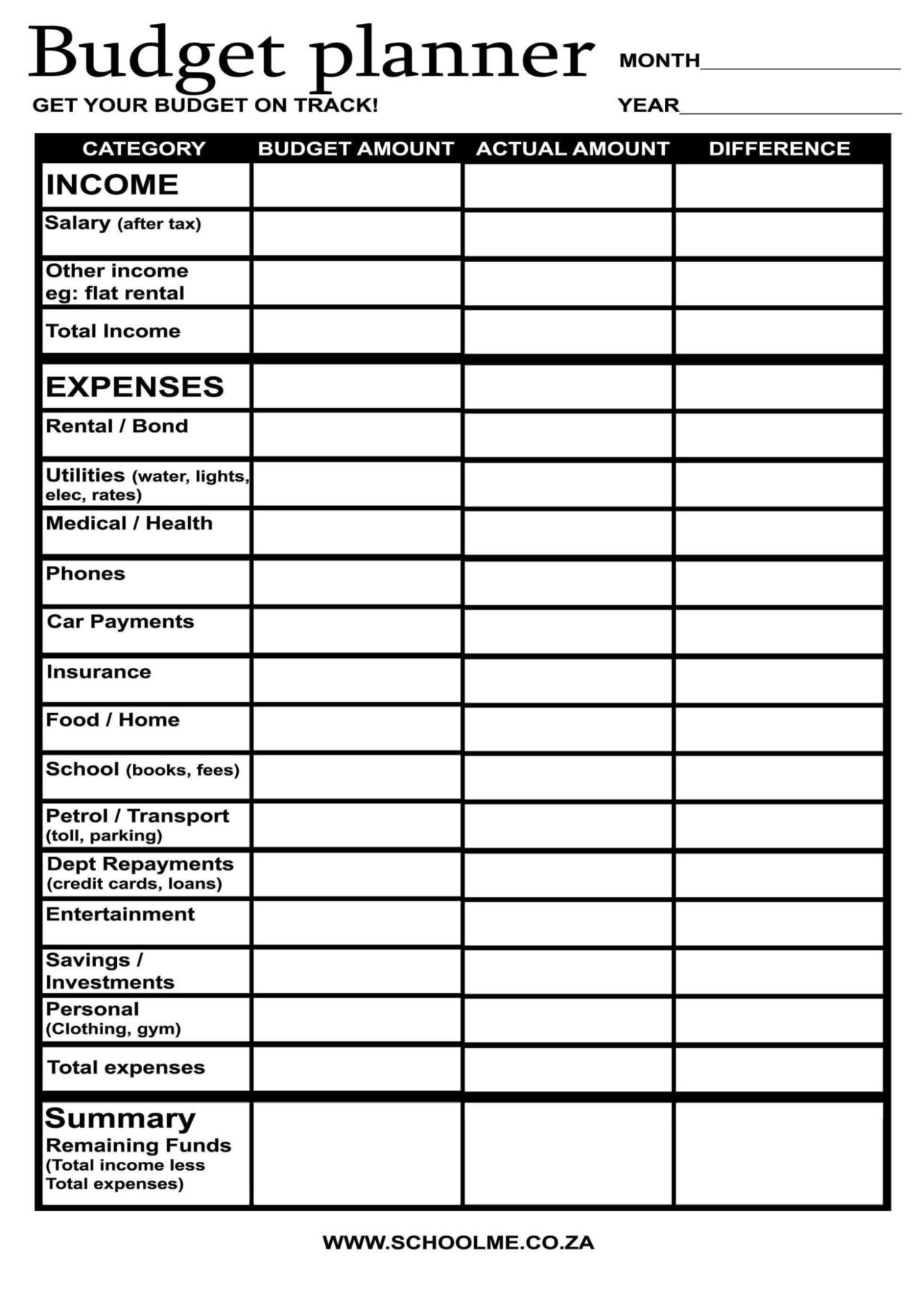 Preschool Budget Template SampleTemplatess 