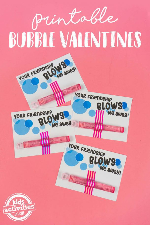 Printable Bubble Valentines A Great Candy Free Valentine 