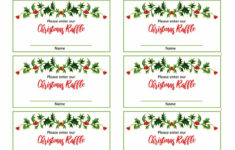 Printable Christmas Party Raffle Tickets Etsy