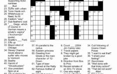 Printable Crossword Puzzles For Adults Easy Printable