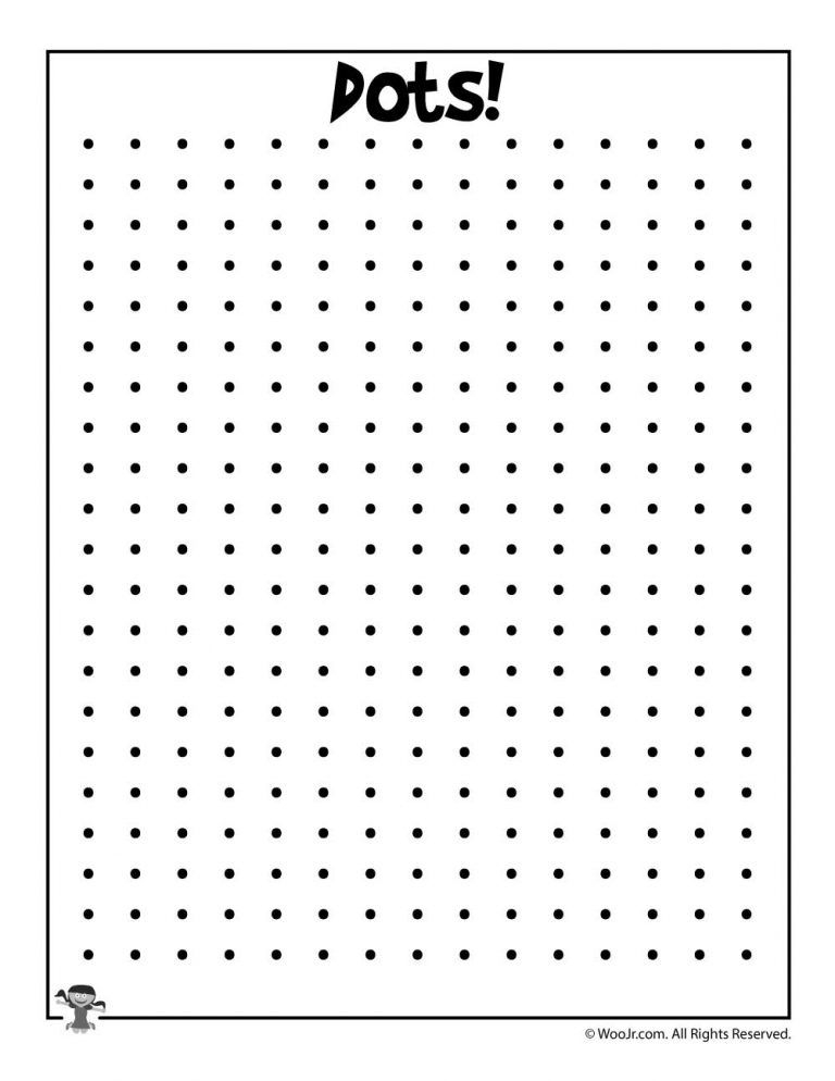 Printable Dots Game Woo Jr Kids Activities Dots Game 