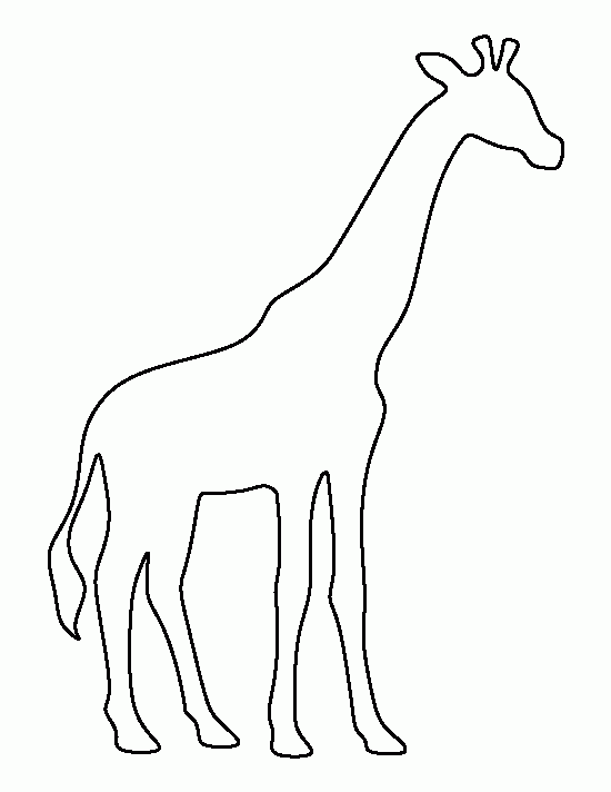 Printable Giraffe Template