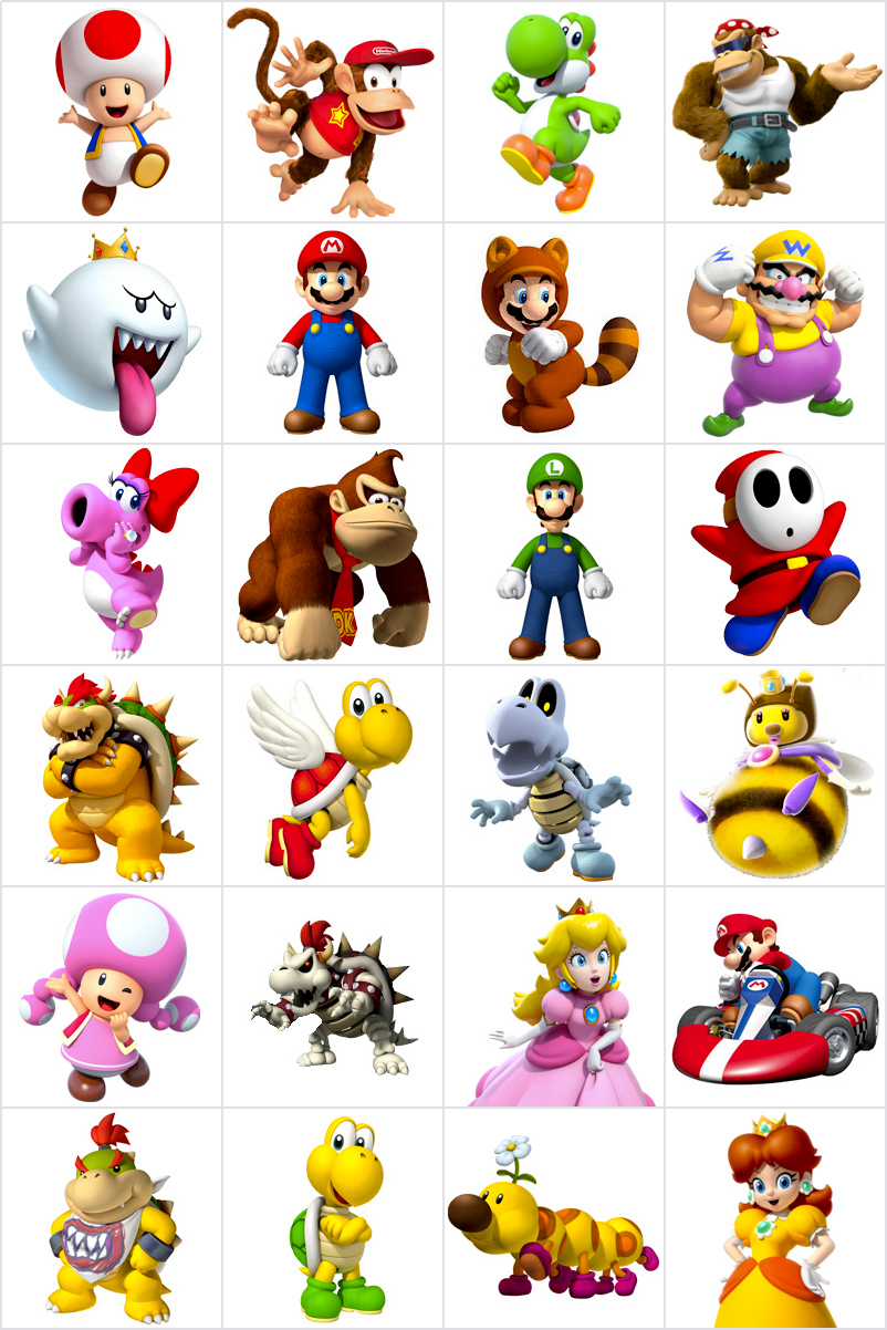 Printable Matching Game For Kids Mario Kart Print And 