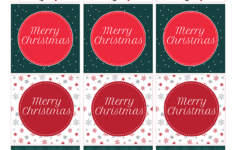 Printable Merry Christmas Cupcake Toppers